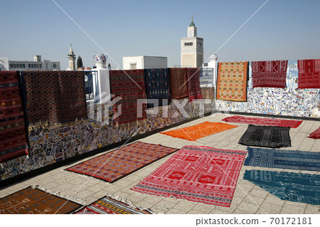 TUNISIA TUNIS CITY MEDINA MOSQUE CARPET 70172181