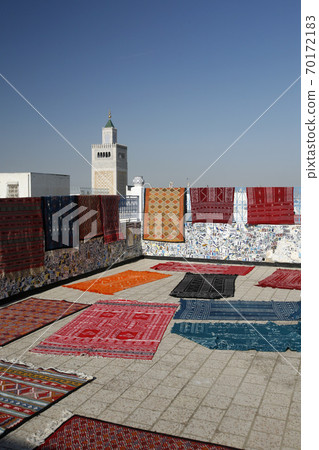 TUNISIA TUNIS CITY MEDINA MOSQUE CARPET 70172183