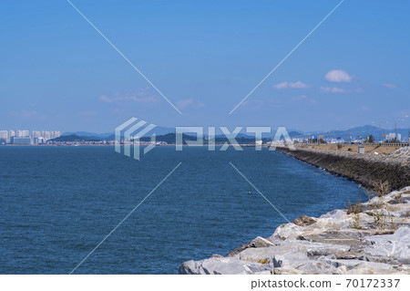 Sihwa seawall, Ansan city, Gyeonggi-do Sihwa seawall, Ansan city, Gyeonggi-do 70172337