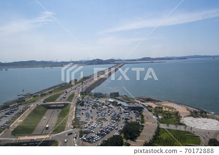 Sihwa海堤,安山市,京畿道 Sihwa海堤,安山市,京畿道 70172888
