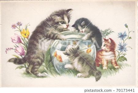 French antique postcard 100 years ago 70173441