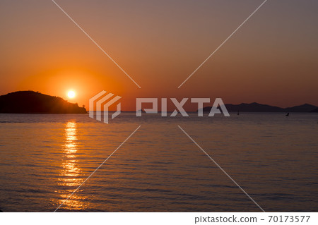日落，松島，仁川 70173577