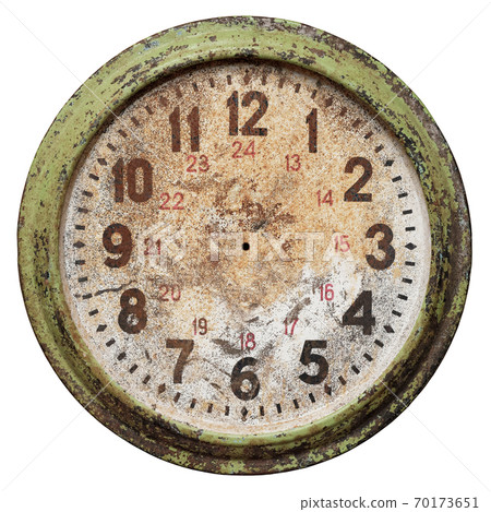 Old clock face without hands Old clock face without hands 70173651