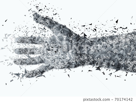 手細胞分裂和皮膚分散 手細胞分裂和皮膚分散 70174142