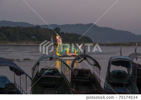 THAILAND CHIANG KHONG MEKONG NAGA DRAGON 70174634