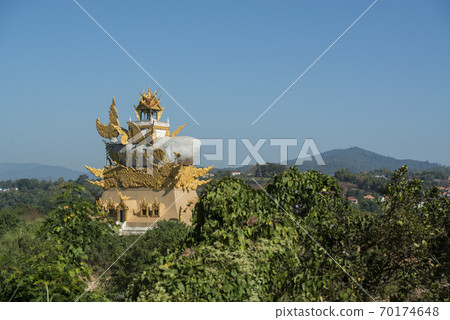 THAILAND CHIANG KHONG WAT PLA BUEK TEMPLE 70174648