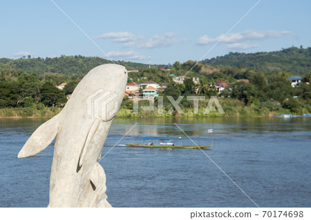 THAILAND CHIANG KHONG MEKONG CATFISH MONUMENT THAILAND CHIANG KHONG MEKONG CATFISH MONUMENT 70174698