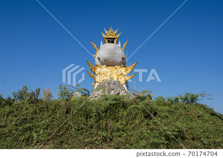 THAILAND CHIANG KHONG WAT PLA BUEK TEMPLE THAILAND CHIANG KHONG WAT PLA BUEK TEMPLE 70174704