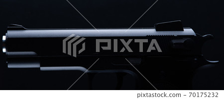 Black modern gun Black modern gun 70175232