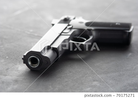 Black modern gun 70175271