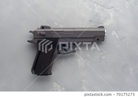 Black modern gun 70175273
