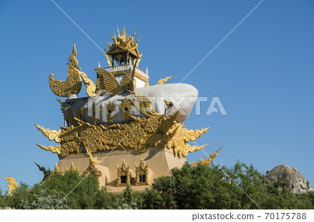 THAILAND CHIANG KHONG WAT PLA BUEK TEMPLE THAILAND CHIANG KHONG WAT PLA BUEK TEMPLE 70175788