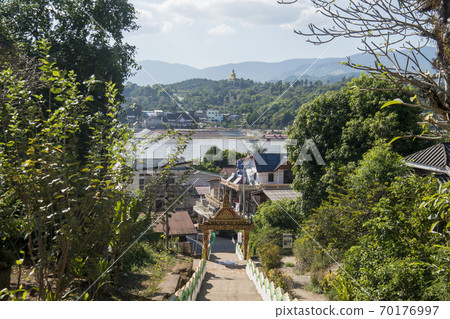 LAO HUAY XAY MEKONG RIVER VIEW 70176997