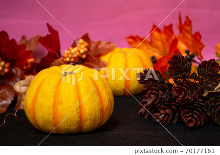 Autumn Halloween style pumpkin 70177161