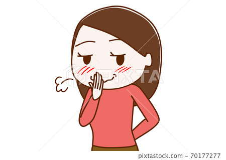 忍受笑聲但不停地傻笑的女人 70177277