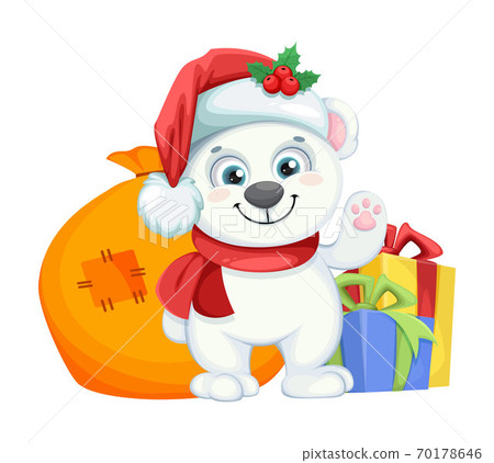 Cute polar bear cartoon character Cute polar bear cartoon character 70178646