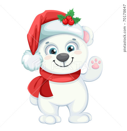 Cute polar bear cartoon character Cute polar bear cartoon character 70178647