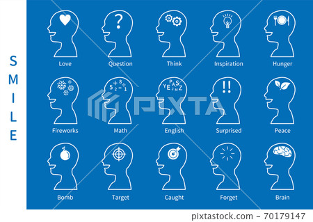 腦腦心理圖標心理學頭AI它知識智慧機材料圖矢量eps 腦腦心理圖標心理學頭AI它知識智慧機材料圖矢量eps 70179147
