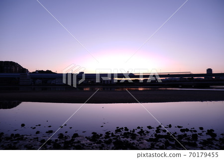 海邊麻chi地區風光黃昏風光 70179455