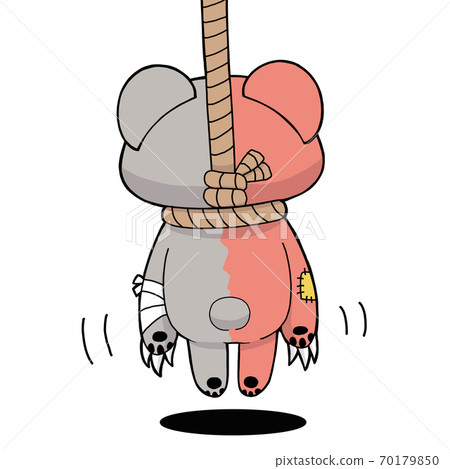 Bear hanging on the neck 70179850