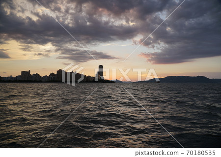 海邊麻chi地區風光黃昏風光 70180535
