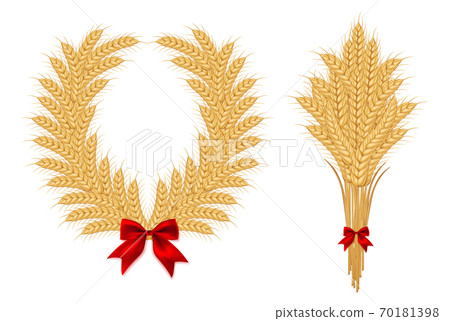 Wheat ears icons 70181398
