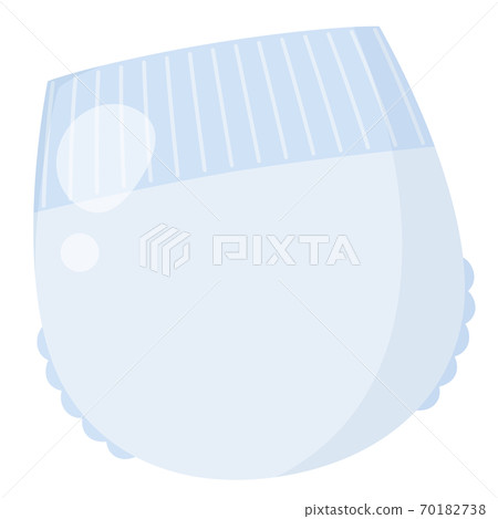Illustration of cute diapers_blue_plain 70182738