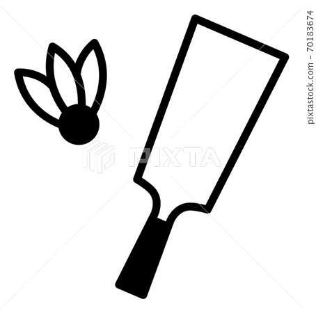 羽毛板的插圖（單色版） 70183674