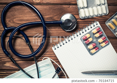 Workplace of a doctor 70184715