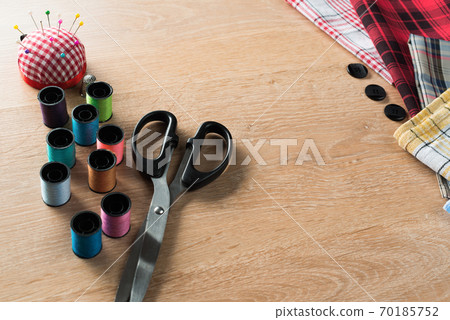 Sewing kit on table 70185752