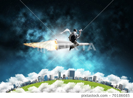 Business success and targets achievement concept. Business success and targets achievement concept. 70186085