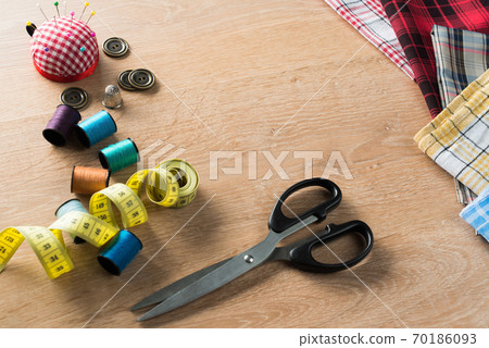 Sewing kit on table 70186093