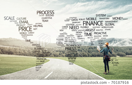 Roads connect the world 70187916