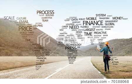 Roads connect the world 70188068