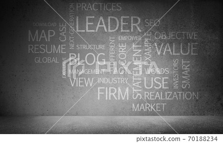 Collage of business conceptual words. 70188234