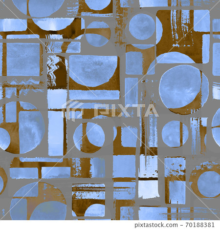 Contemporary art multicolor seamless pattern background. Abstract grunge cross geometric shapes Contemporary art multicolor seamless pattern background. Abstract grunge cross geometric shapes 70188381