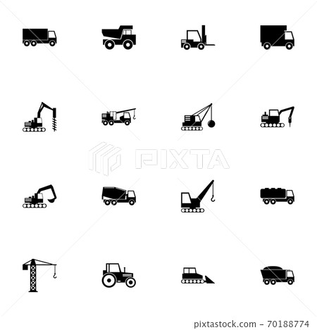 construction vehicle icons