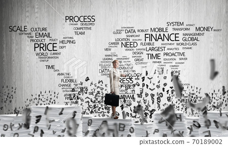 Successful confident business woman in suit. Successful confident business woman in suit. 70189002