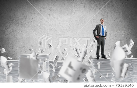 Successful confident businessman in suit. Successful confident businessman in suit. 70189140