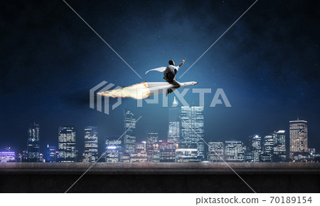 Business success and targets achievement concept. Business success and targets achievement concept. 70189154