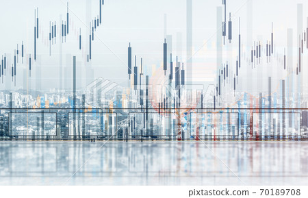 Concept of global communication and networking with world map over cityscape Concept of global communication and networking with world map over cityscape 70189708