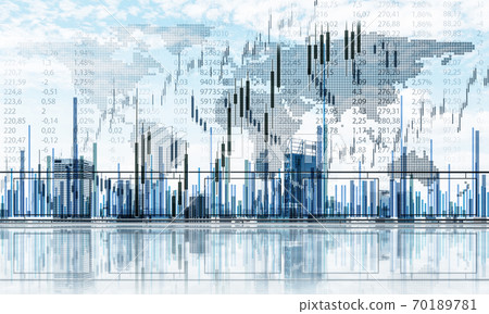 Concept of global communication and networking with world map over cityscape Concept of global communication and networking with world map over cityscape 70189781