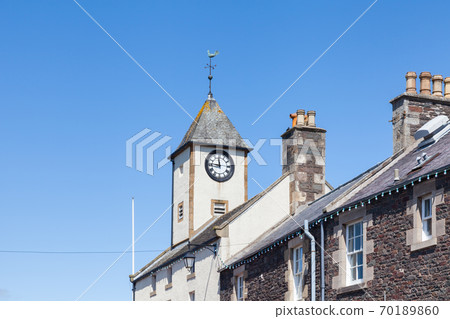 Lauder Town Hall Clock Tower. The clock tower of Lauder Town Hall is located in Lauder town centre in the Scottish Borders. Lauder Town Hall Clock Tower. The clock tower of Lauder Town Hall is located in Lauder town centre in the Scottish Borders. 70189860
