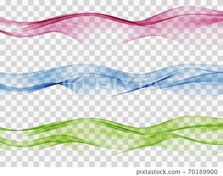 Soft bright colorful web border layout set of beautiful modern swoosh wave collection. Vector illustration Soft bright colorful web border layout set of beautiful modern swoosh wave collection. Vector illustration 70189900