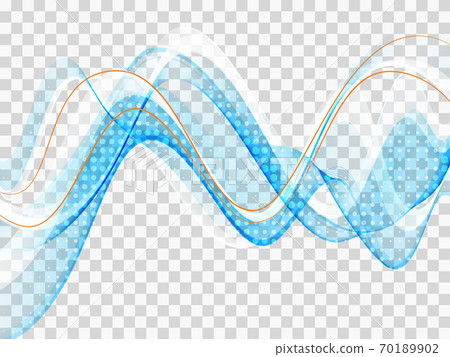 Abstract light blue background Vector illustration Flow wave 70189902
