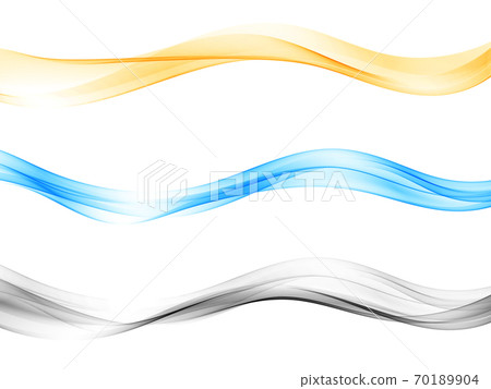 Set of blend abstract wave Color wave flow - Stock Illustration ...