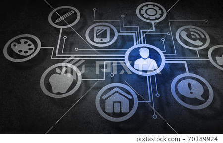 Social media communication Social media communication 70189924