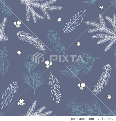 Xmas Seamless pattern with Christmas Tree... - Stock Illustration ...