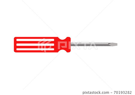 Flat-blade screwdriver red 70193282