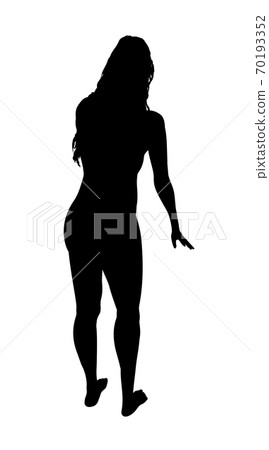 Young girl, black silhouette isolated on white background. Sexy beautiful pose, fitness exercising Young girl, black silhouette isolated on white background. Sexy beautiful pose, fitness exercising 70193352